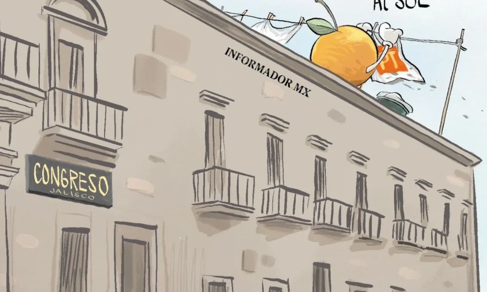 Cartón de Qucho Monero sobre el Congreso de Jalisco