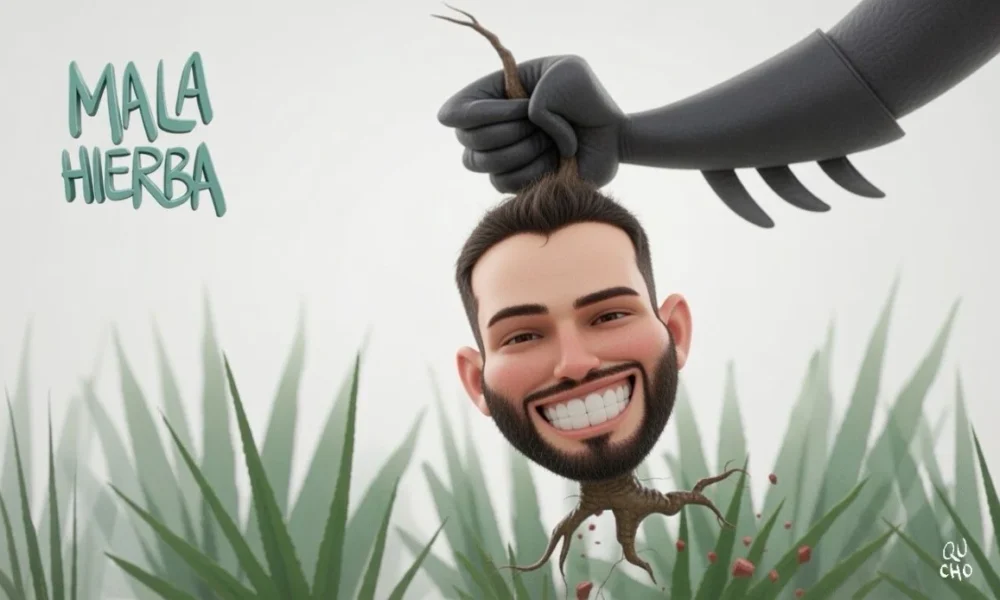 Cartón de Qucho sobre el alcalde de Tequila