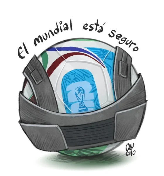 Cartón de Qucho sobre el Mundial de Futbol 2026