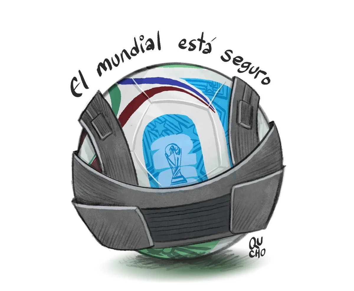 Cartón de Qucho sobre el Mundial de Futbol 2026