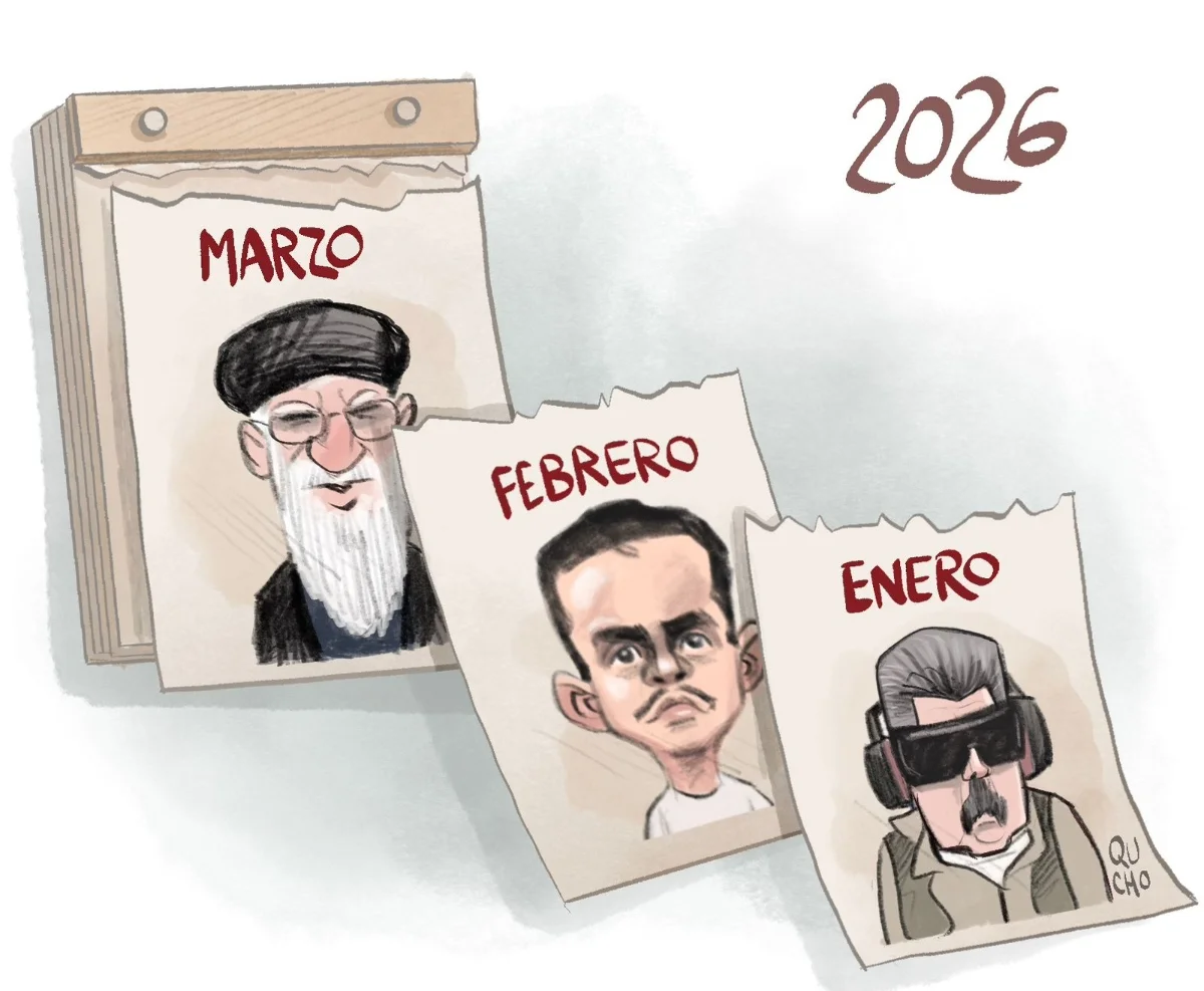 Cartón de Qucho sobre el asesinato del ayatolá Alí Hoseiní Jamenei