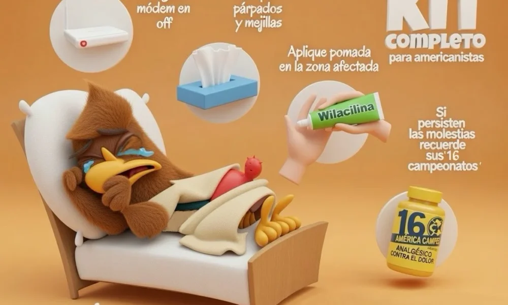 Cartón de Qucho sobre el América