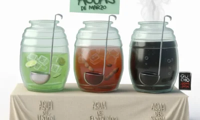 Cartón de Qucho sobre el agua del Siapa