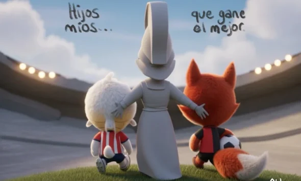 Cartón de Qucho sobre el Clásico Tapatío