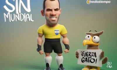 Qucho Monero dedica su cartón al árbitro conocido como "El Gato"