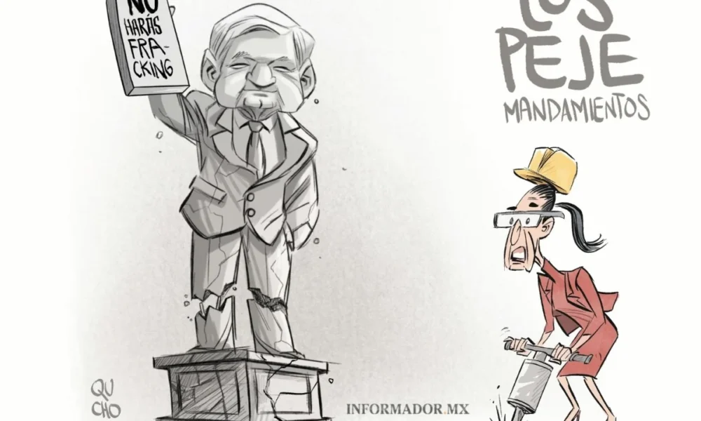 Cartón de Qucho sobre la Presidenta Claudia Sheinbaum