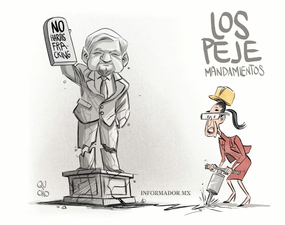 Cartón de Qucho sobre la Presidenta Claudia Sheinbaum