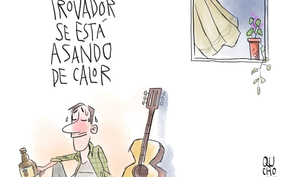 Cartón de Qucho sobre el calor