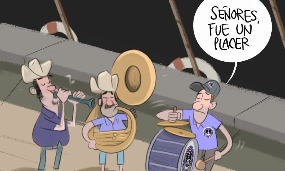 Cartón de Qucho sobre Mazatlan