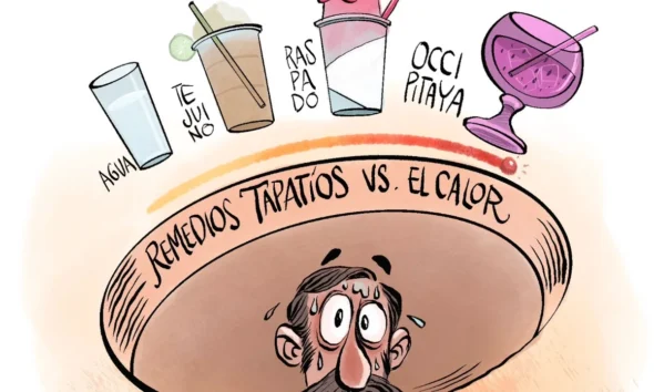 Cartón de Qucho sobre Guadalajara y el calor