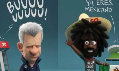 Cartón de Qucho sobre Caledonia