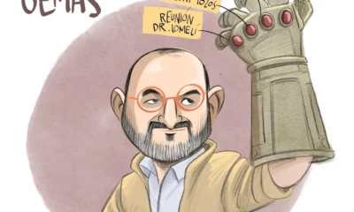 Cartón de Qucho Monero sobre el regreso del ex rector