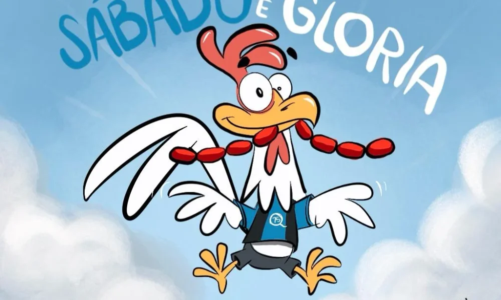 Cartón de Qucho sobre los Gallos Blancos