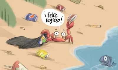 Cartón de Qucho sobre el regreso de las vacaciones