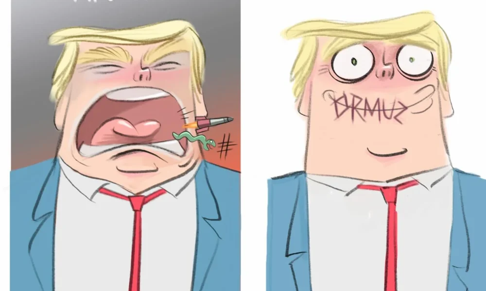 Cartón de Qucho sobre Donald Trump