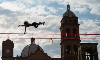 Acrobacias aéreas de slackline llegaron a Tapalpa con el Invitational World Cup 2026