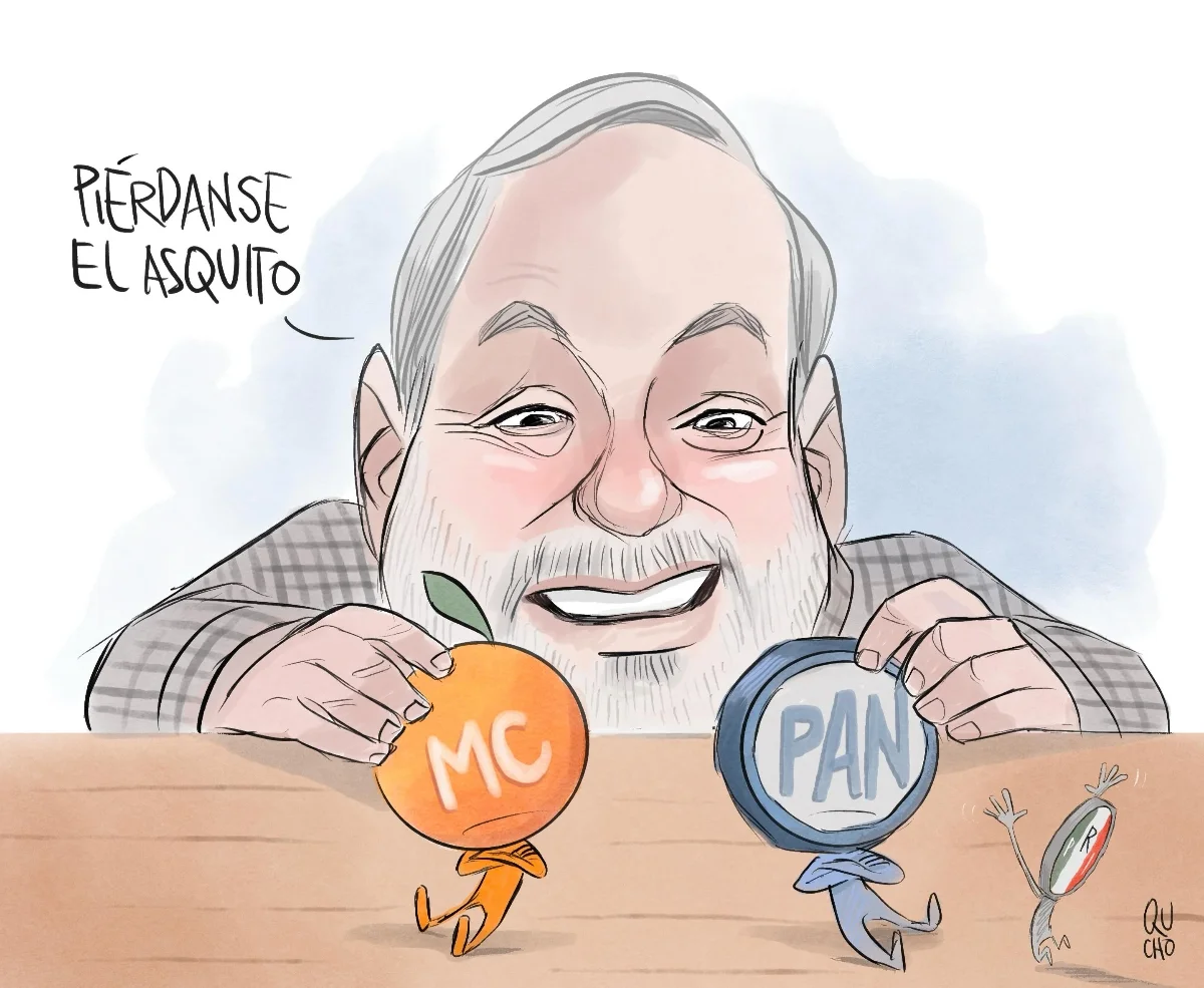 Cartón de Qucho sobre Emilio González
