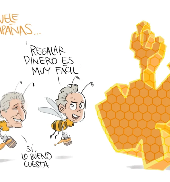 Cartón de Qucho sobre Pablo Lemus