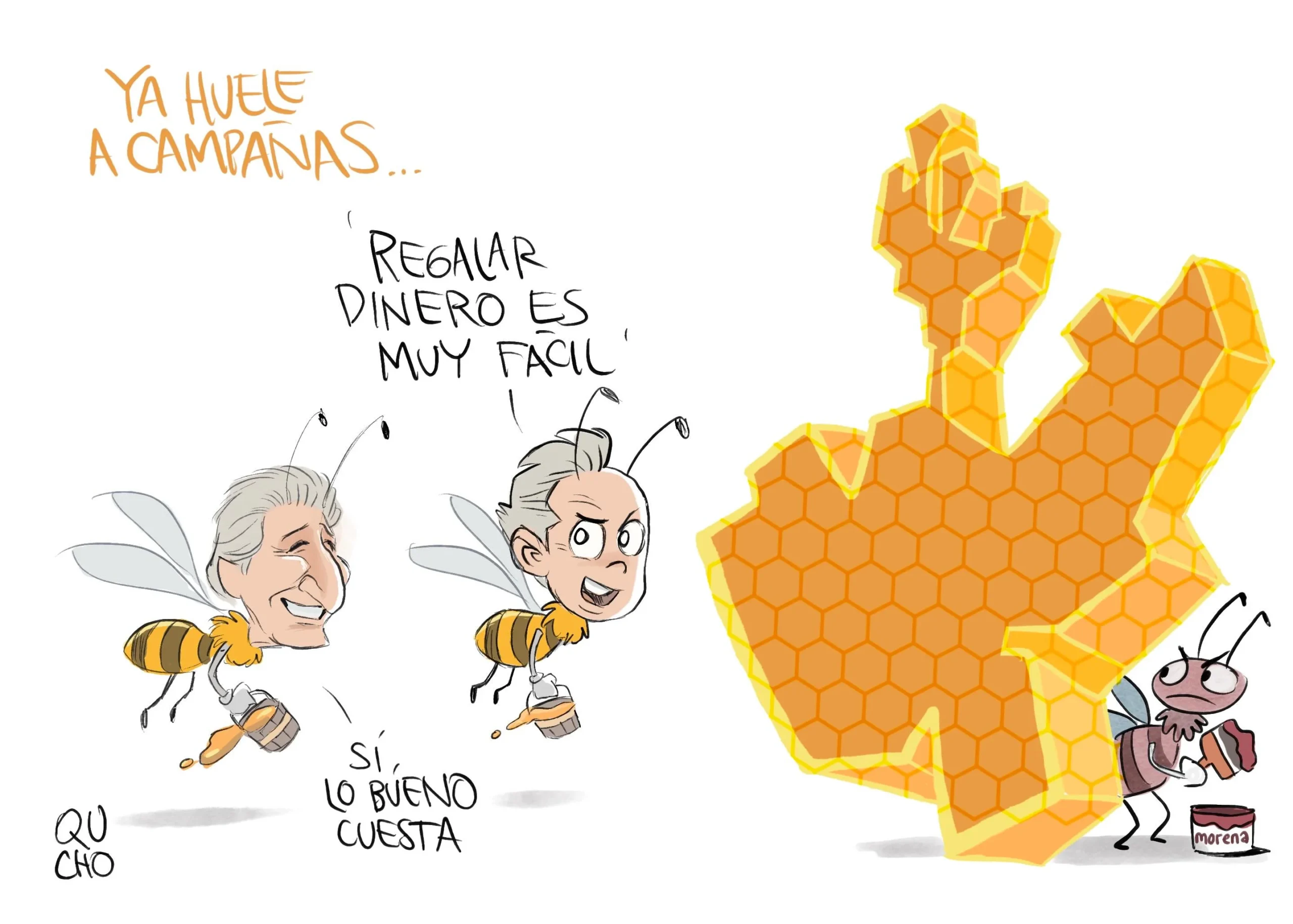 Cartón de Qucho sobre Pablo Lemus