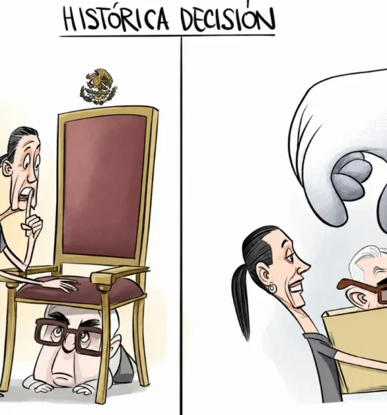 Cartón de Qucho sobre la presidenta Claudia Sheinbaum