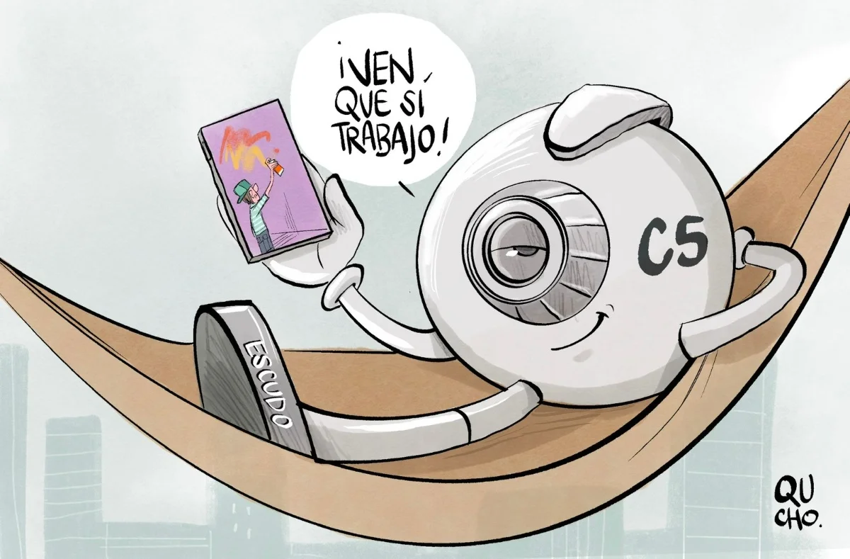 Cartón de Qucho sobre el C5
