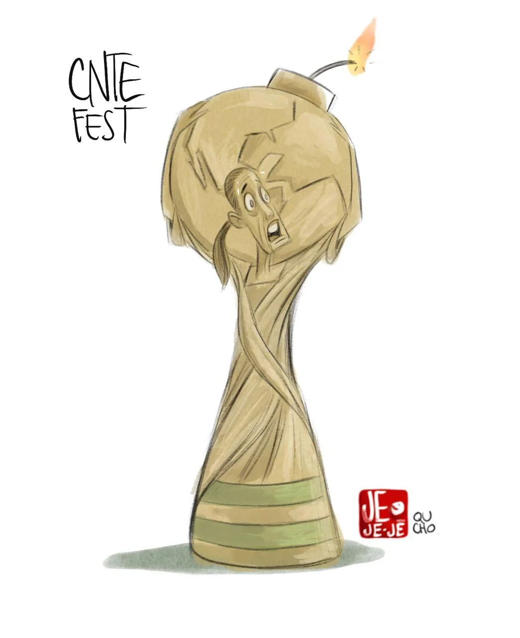 Cartón de Qucho Monero sobre el Mundial