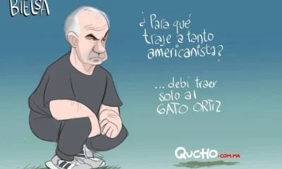 Cartón de Qucho sobre Uruguay