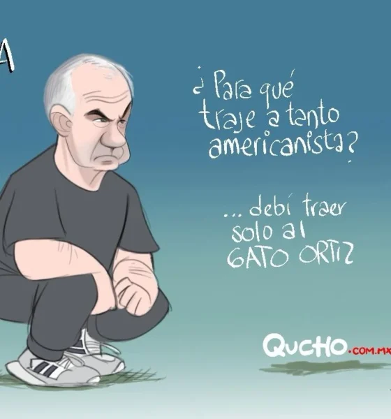 Cartón de Qucho sobre Uruguay