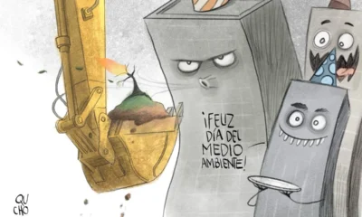 Qucho Monero dedica su cartón al Día del Medio Ambiente