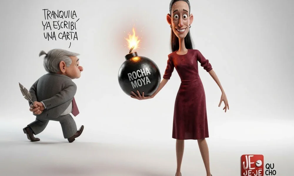 Cartón de Qucho Morena sobre el caso Rocha Moya