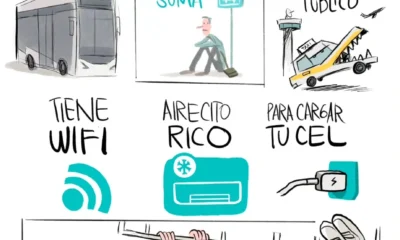 Qucho Monero dedica su cartón a la nueva Línea 5