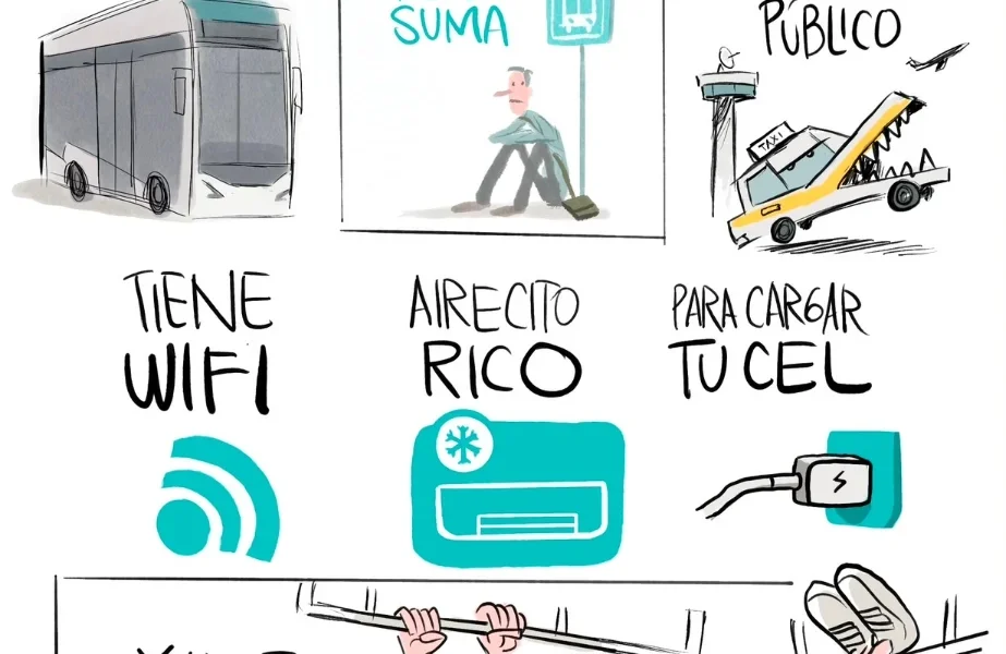 Qucho Monero dedica su cartón a la nueva Línea 5