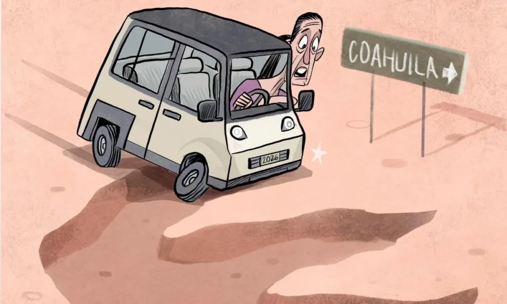 Cartón de Qucho sobre Coahuila