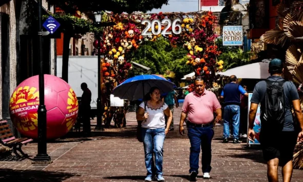 MUNDIAL 2026: Tlaquepaque inaugura balón monumental y arcos mundialistas