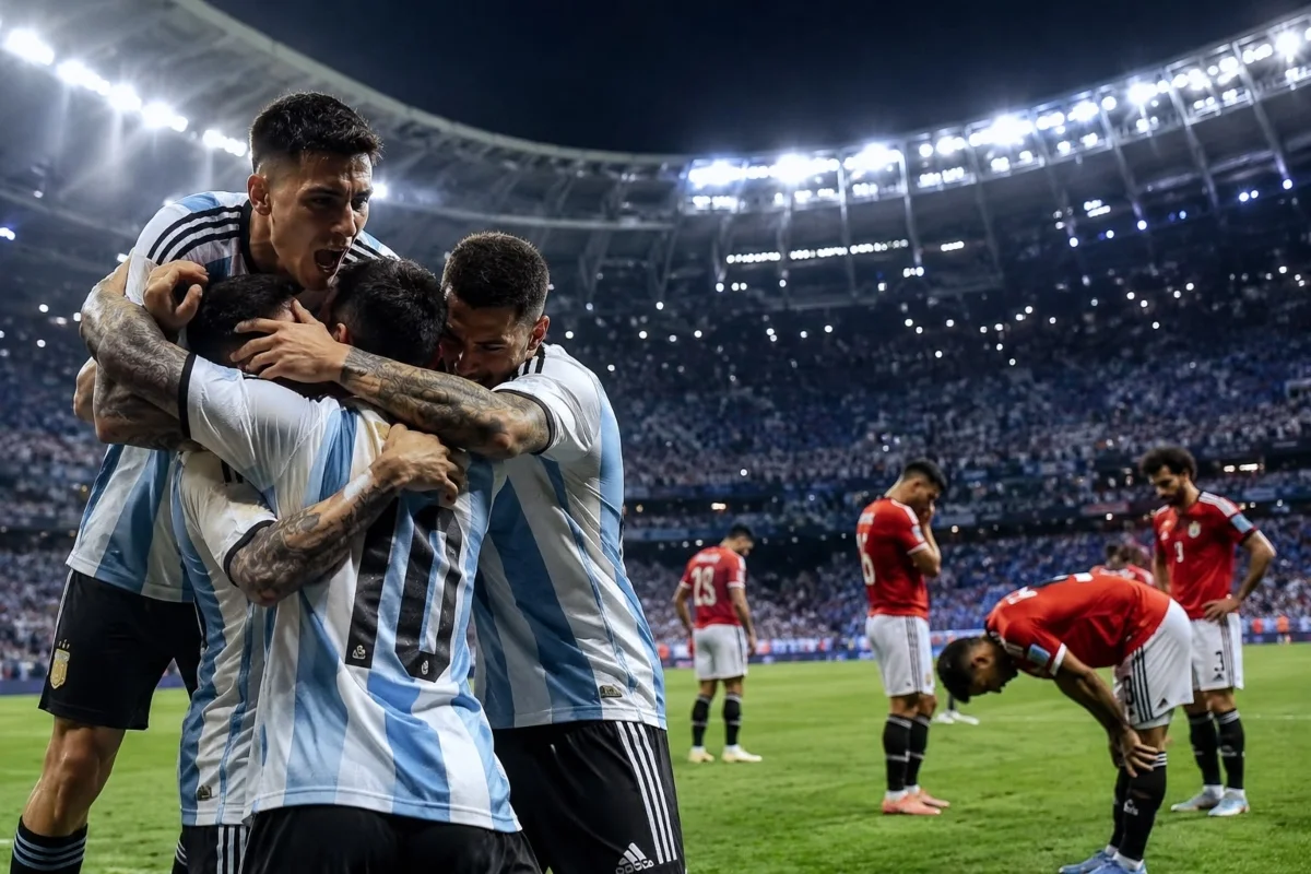 ​En un duelo cargado de dramatismo en el Atlanta Stadium, la selección argentina protagonizó una remontada agónica ante una valiente Egipto