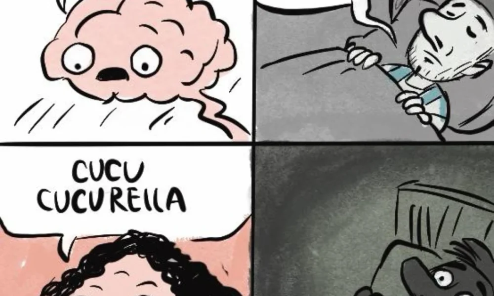 Cartón de Qucho sobre Messi y Cucurella
