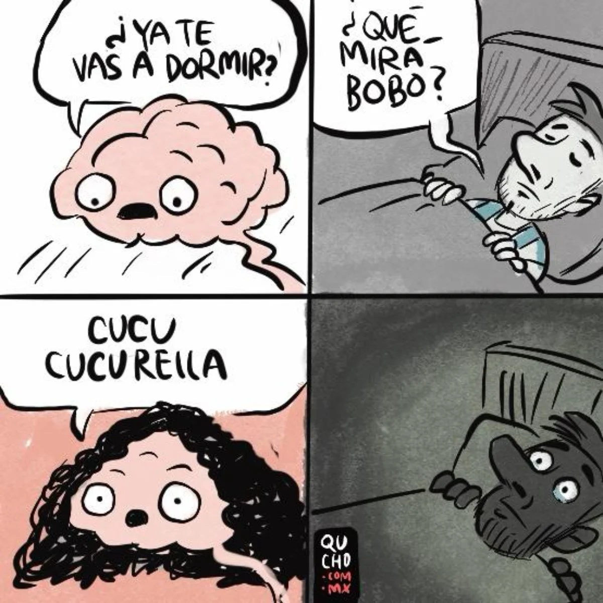 Cartón de Qucho sobre Messi y Cucurella