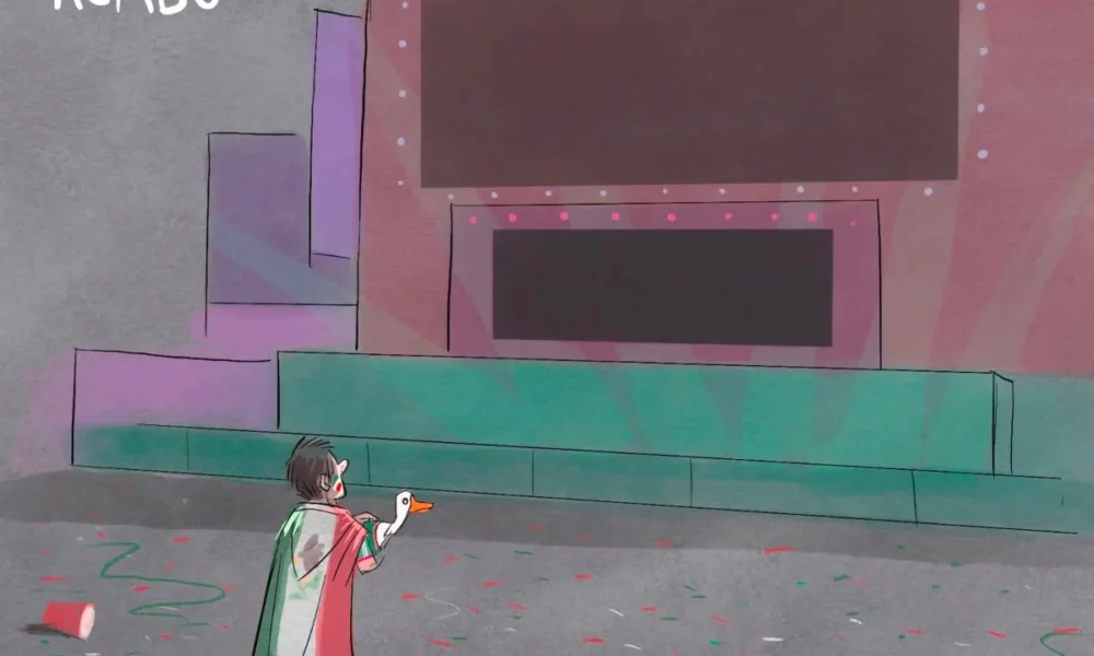 Cartón de Qucho sobre la derrota de México vs Portugal