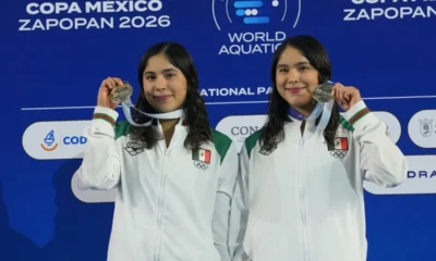 Gemelas jaliscienses suman oro en la Copa México de Clavados Zapopan 2026
