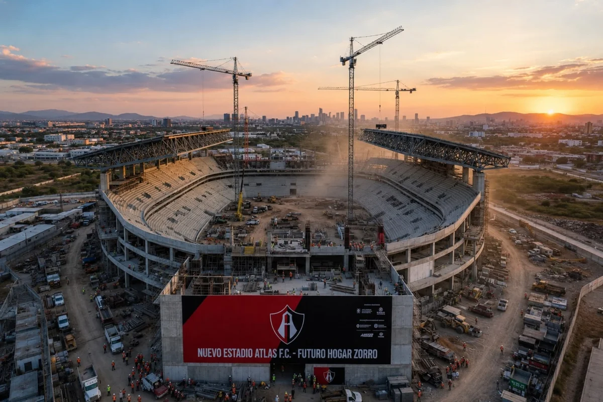 Atlas cocina ambicioso proyecto para construir un nuevo estadio en Guadalajara
