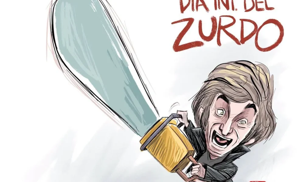 Qucho Monero dedica su cartón a Jaiver Milei