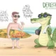 Qucho Monero dedica su cartón a los cocodrilos