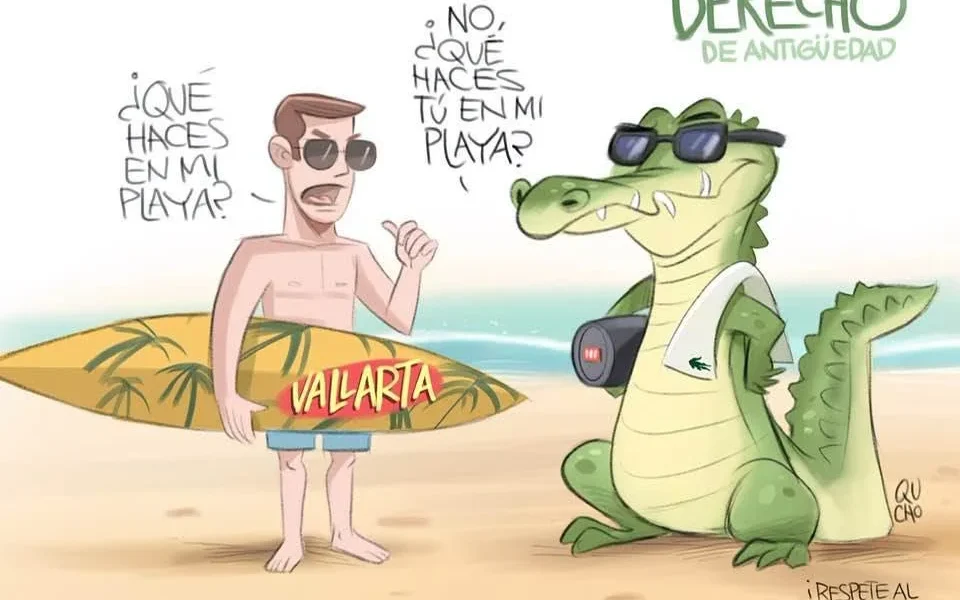 Qucho Monero dedica su cartón a los cocodrilos