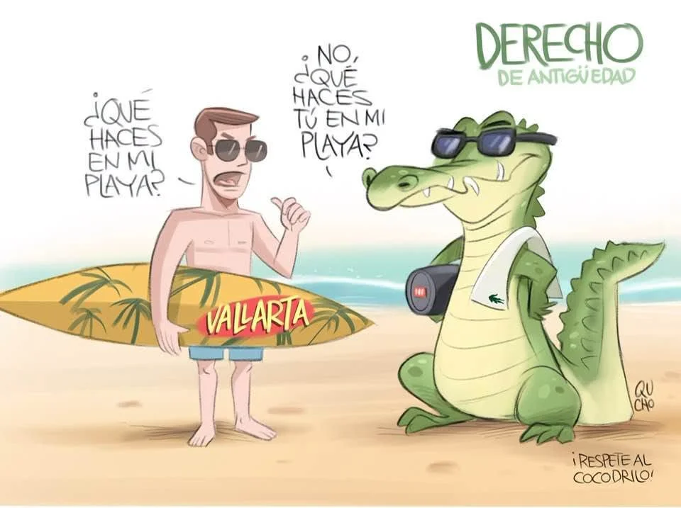 Qucho Monero dedica su cartón a los cocodrilos