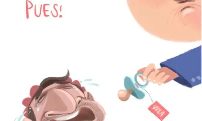 Cartón de Qucho sobre Andy López Beltrán