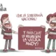 Qucho Monero dedica su cartón a las manifestaciones de Morena