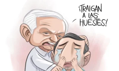 Qucho Monero dedica su cartón a Andy López Beltrán