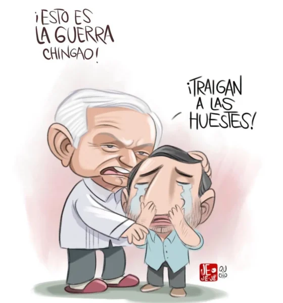 Qucho Monero dedica su cartón a Andy López Beltrán