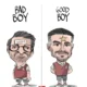 Qucho Monero dedica su cartón a los chicos de la 4T