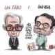 Qucho Monero dedica su cartón a Rubén Rocha Moya y Andy López Beltrán